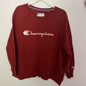 Plus size 3x red champion sweatshirt, very comfortable and soft